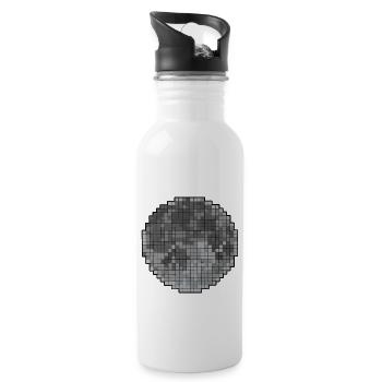 moon - Water bottle with straw - white - Right