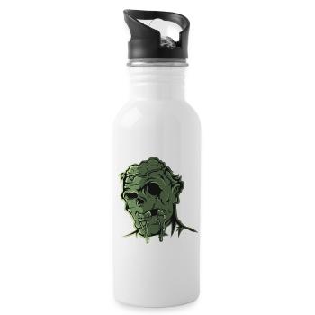 Zombie - Trinkflasche mit integriertem Trinkhalm - Weiß - Rechts