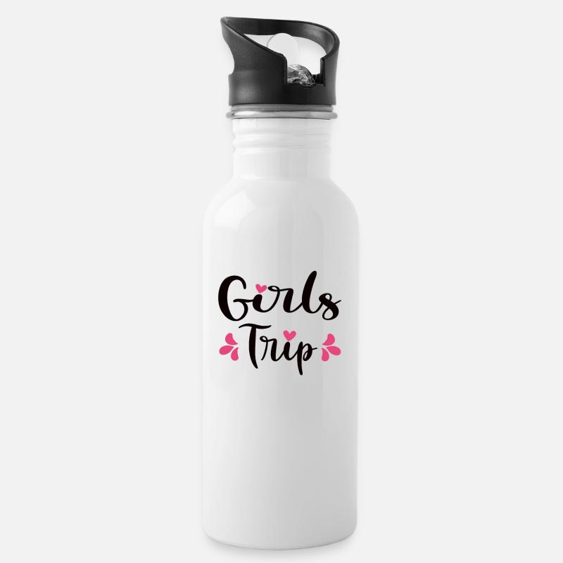 Mädelsurlaub Mädels-Trip 2022 Mädels-Wochenende - Trinkflasche mit integriertem Trinkhalm - Weiß