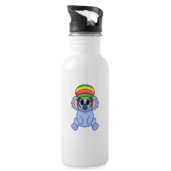 Rasta Koala - Gourde avec paille intégrée - blanc - Droite