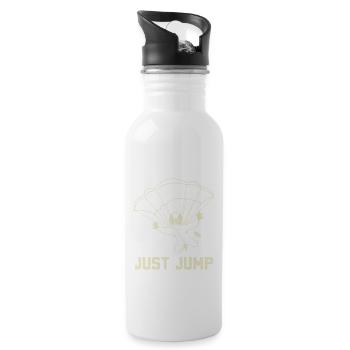 Skydiving - Water bottle with straw - white - Right