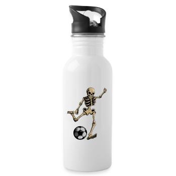 Skull Football Joueur de football Skeleton Costume - Gourde avec paille intégrée - blanc - Droite