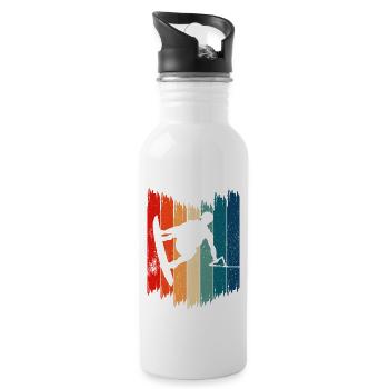 Wakeboard Vintage Wakeboarding - Gourde avec paille intégrée - blanc - Droite