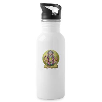 Inde Indian Hindu Pride Brahma Dieu I Cadeau - Gourde avec paille intégrée - blanc - Droite