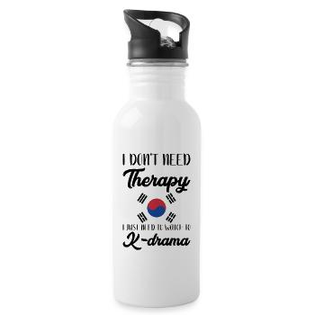 K-Drama Kdrama Corée corée du Sud Séoul K-Drama - Gourde avec paille intégrée - blanc - Droite