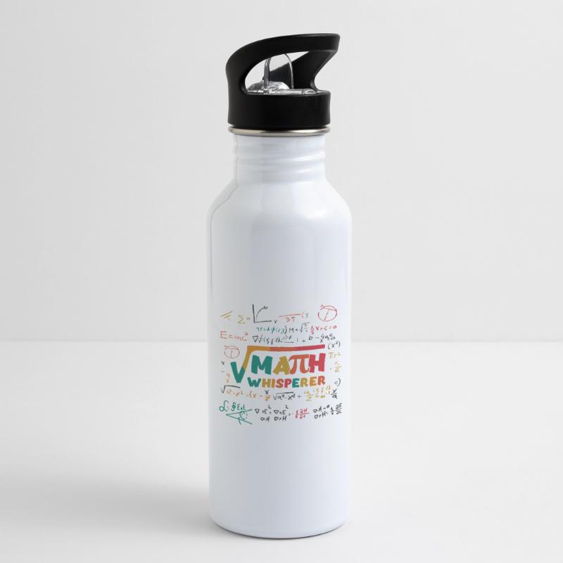 Math learner, funny math teacher Water bottle with straw