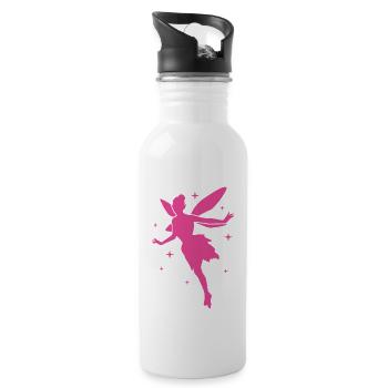 Fairy Magic Fairy Elf Fairy Tale Ladies Girl Gift - Water bottle with straw - white - Right