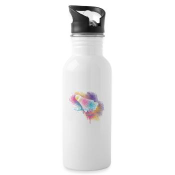 Racket Ball Sport Colorful Badminton Badminton Badminton - Water bottle with straw - white - Right