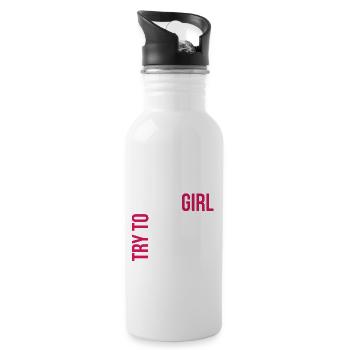 Basketball Basketball Basketball Team - Water bottle with straw - white - Right