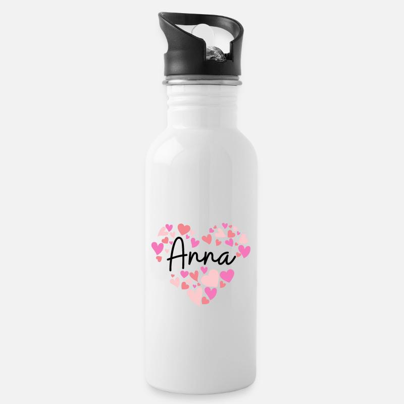 J’adore Anna - Gourde avec paille intégrée - blanc