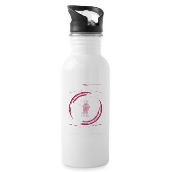 Soon To Be Grandma 2022 First Time Grandmother Pun - Water bottle with straw - white - Right