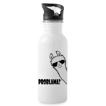 Problama Question Lama - Water bottle with straw - white - Right