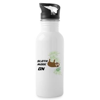Sloth - Trinkflasche mit integriertem Trinkhalm - Weiß - Rechts