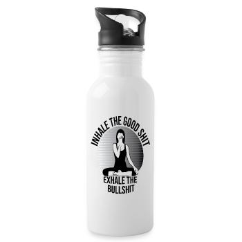 Yoga - Water bottle with straw - white - Right
