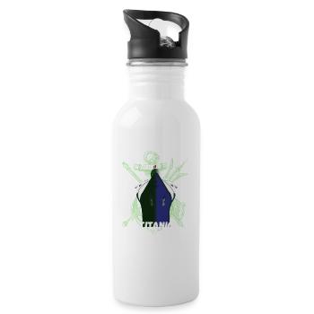Titanic Remembered, RMS Titanic remembrance day - Water bottle with straw - white - Right