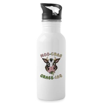 MOO-CHAS GRASS-IAS Fille de ferme - Gourde avec paille intégrée - blanc - Droite