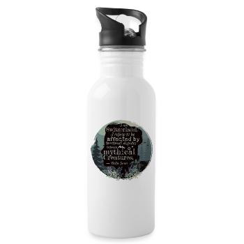 Bella Swan quote about Edward,book quote,Switzerland - Water bottle with straw - white - Right