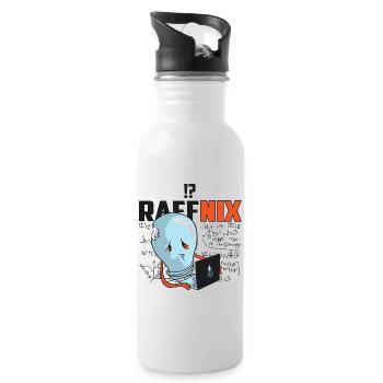 Raffnix Glühbirne - Trinkflasche mit integriertem Trinkhalm - Weiß - Rechts