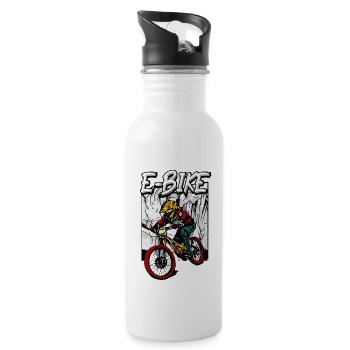 Vélo électrique Pedelec - Gourde avec paille intégrée - blanc - Droite