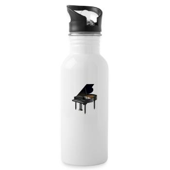 Je Peux Pas J'ai Piano Idée Cadeau Anniversaire - Gourde avec paille intégrée - blanc - Droite