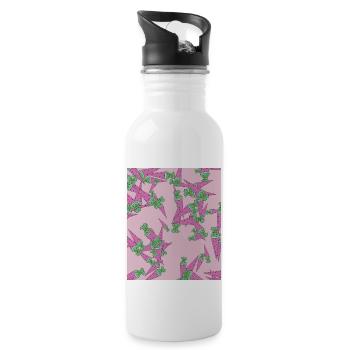 Sugar cone - Water bottle with straw - white - Right