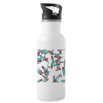 School Bag Enrollment Gift - Water bottle with straw - white - Right