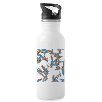 School bag - Water bottle with straw - white - Right