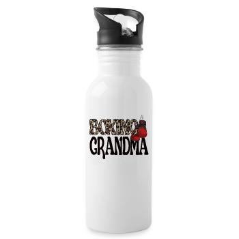 Boxoma Coffret Cadeau Grand-mère Fière Boxer Grand-mère - Gourde avec paille intégrée - blanc - Droite