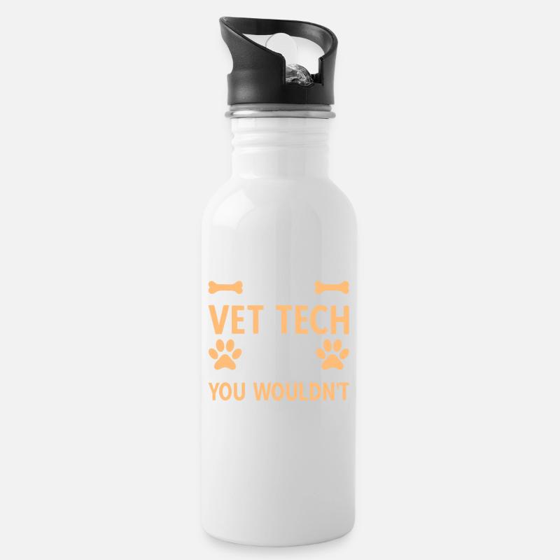 It's A Vet Tech Thing - Trinkflasche mit integriertem Trinkhalm - Weiß