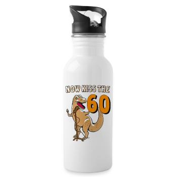 MAINTENANT EMBRASSEZ LES 60 - Gourde avec paille intégrée - blanc - Droite