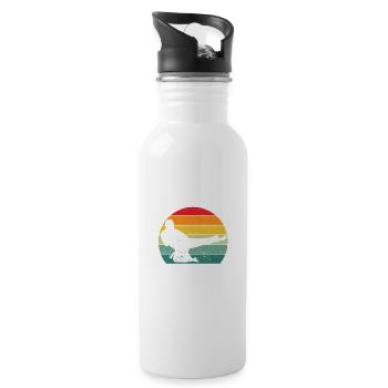 Best Taekwondo Teacher of All Time Funny - Water bottle with straw - white - Right