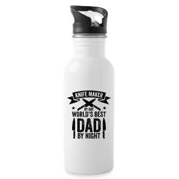 Knifemaking Knife Making Bladesmith Smithing Knife - Water bottle with straw - white - Right