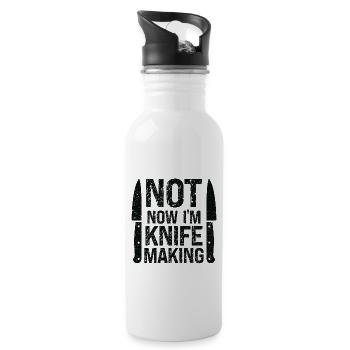 Knifemaking Knife Making Bladesmith Smithing Knife - Water bottle with straw - white - Right