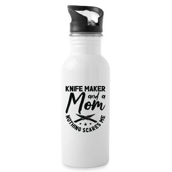 Knifemaking Knife Making Bladesmith Smithing Knife - Water bottle with straw - white - Right