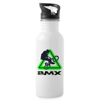 Vélo BMX - Gourde avec paille intégrée - blanc - Droite