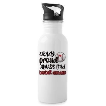 Mawmaw Grand-mère du joueur de baseball Baseball Mawmaw - Gourde avec paille intégrée - blanc - Droite