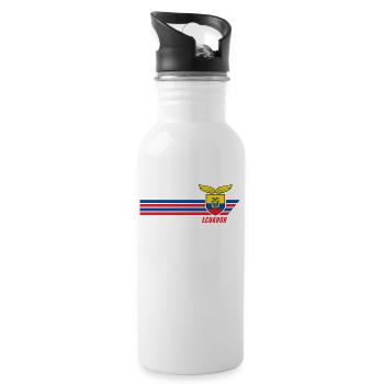 Ecuador Los Tricolores Football Fan Jersey - Water bottle with straw - white - Right