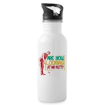 Are you looking at My Putt? Golf Clubs Golfer - Water bottle with straw - white - Right