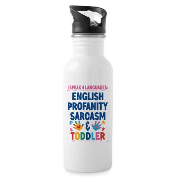 Childcare Daycare Provider Teacher - Water bottle with straw - white - Right