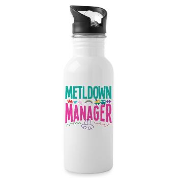 Childcare Daycare Provider Teacher - Water bottle with straw - white - Right