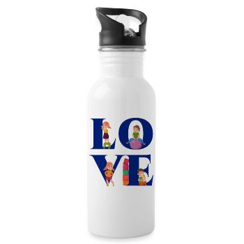 Childcare Daycare Provider Teacher - Water bottle with straw - white - Right