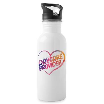Childcare Daycare Provider Teacher - Water bottle with straw - white - Right