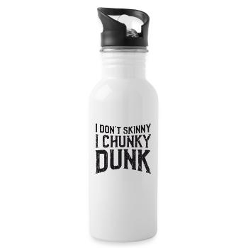 Je ne trempe pas maigre je dunk chunky - hustle - Gourde avec paille intégrée - blanc - Droite