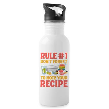 Soap Making Crafting Rule #1 Don't - Water bottle with straw - white - Right
