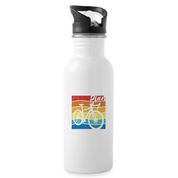 My Retirement Plan Cycling Cyclists - Water bottle with straw - white - Right