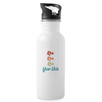 Roe Your Vote - Water bottle with straw - white - Right