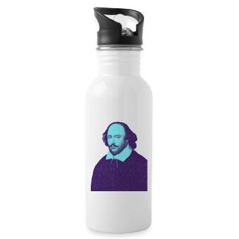William Shakespeare - My Theatre - Water bottle with straw - white - Right