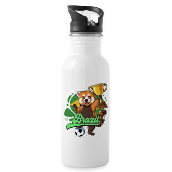 Brazil Football - Water bottle with straw - white - Right