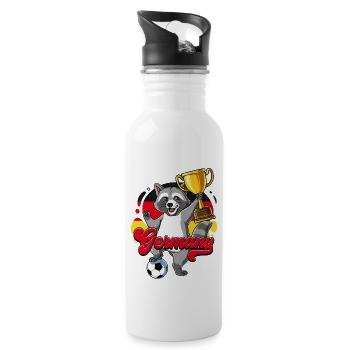 Germany Football - Water bottle with straw - white - Right