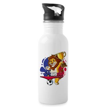 France Football - Water bottle with straw - white - Right
